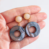 Blue Rings Earrings