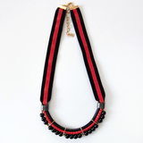 Black and RED Velvet Necklace